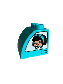 Lego® Duplo® děti v autě tyrkysová kostka